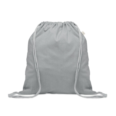 Picture of RECYCLED 140 GR & M² COTTON BAG in Grey.