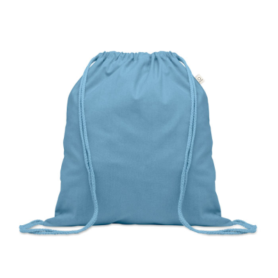 Picture of RECYCLED 140 GR_&_M² COTTON BAG in Blue