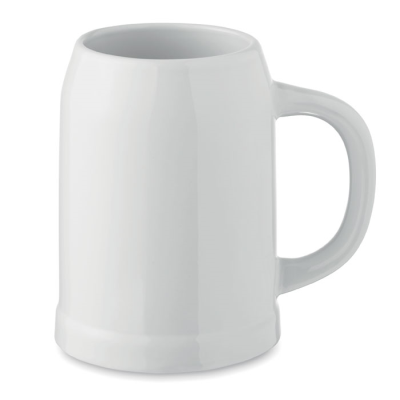 Picture of SUBLIMATION BEER MUG 500 ML in White