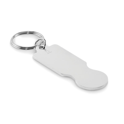 Picture of KEYRING with Trolley Token in Silver