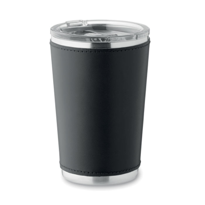 Picture of DOUBLE WALL TUMBLER 350 ML in Black.