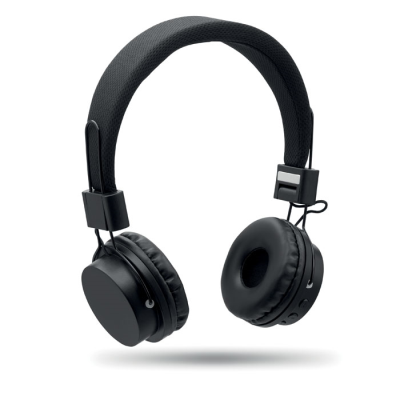 Picture of ABS CORDLESS FOLDING HEADPHONES in Black