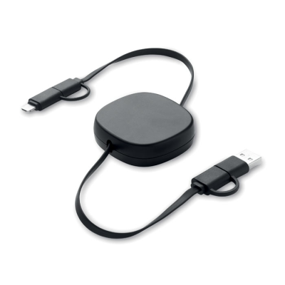 Picture of 60W RETRACTABLE CHARGER CABLE in Black