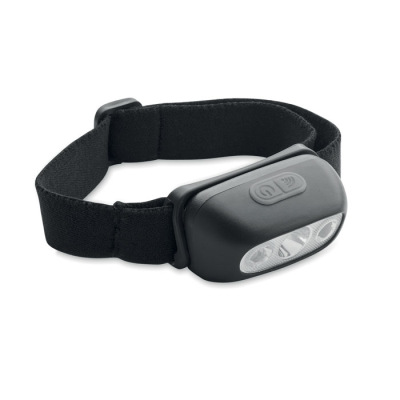 Picture of RECHARGEABLE LED HEAD TORCH in Black