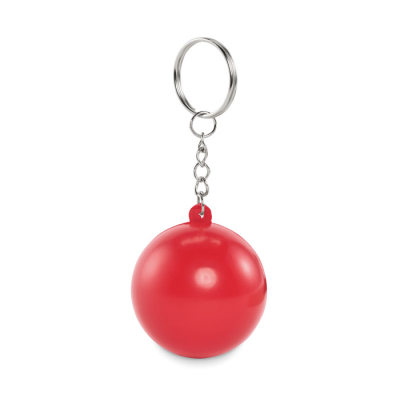 Picture of PU BALL SHAPE KEYRING in Red