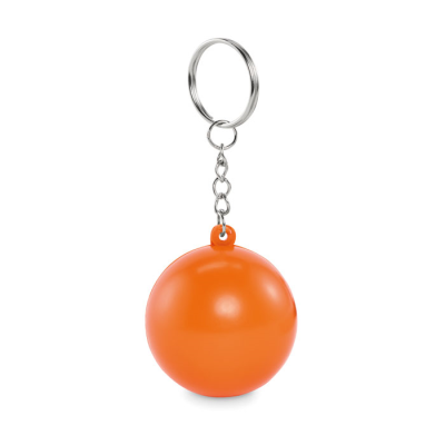 Picture of PU BALL SHAPE KEYRING in Orange.