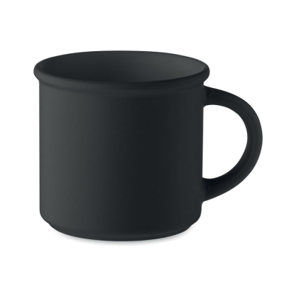 Picture of MATT CERAMIC POTTERY MUG 300 ML in Black.