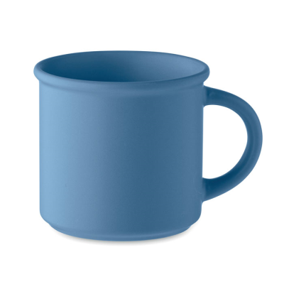 Picture of MATT CERAMIC POTTERY MUG 300 ML in Blue.