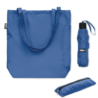 Picture of 21 INCH RPET UMBRELLA SET in Blue