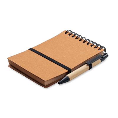 Picture of RECYCLED NOTE BOOK with Ball Pen in Brown