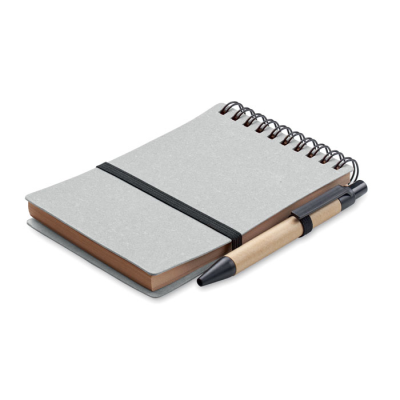 Picture of RECYCLED NOTE BOOK with Ball Pen in Grey