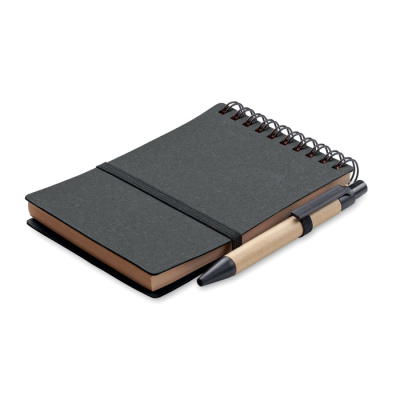 Picture of RECYCLED NOTE BOOK with Ball Pen in Grey