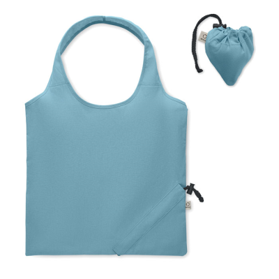 Picture of FOLDING SHOPPER TOTE BAG 140 GR & M² in Blue