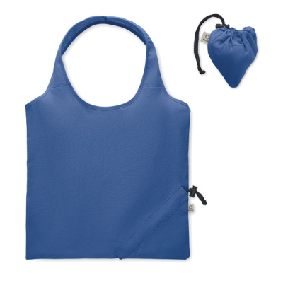 Picture of FOLDING SHOPPER TOTE BAG 140 GR & M² in Blue.