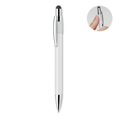 Picture of STYLUS SPINNER PEN in White.