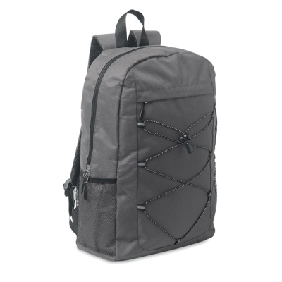 Picture of 600D RPET POLYESTER BACKPACK RUCKSACK in Grey