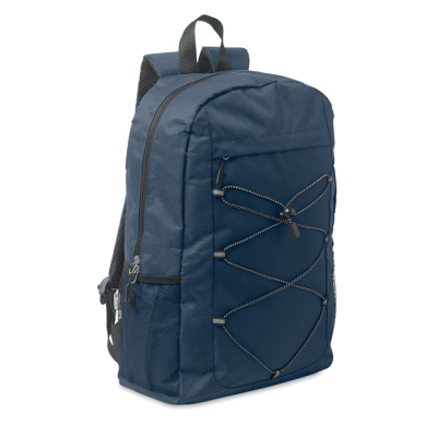 Picture of 600D RPET POLYESTER BACKPACK RUCKSACK in Blue.