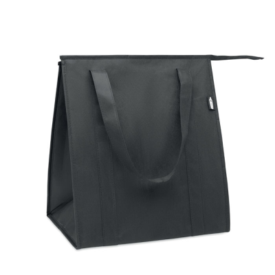 Picture of NON WOVEN RPET COOL BAG in Black.