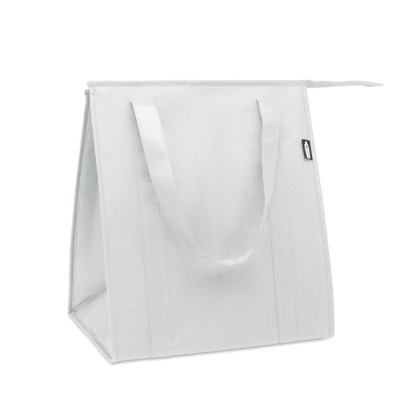 Picture of NON WOVEN RPET COOL BAG in White.