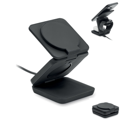 Picture of 3IN1 FOLDING CHARGER STATION in Black