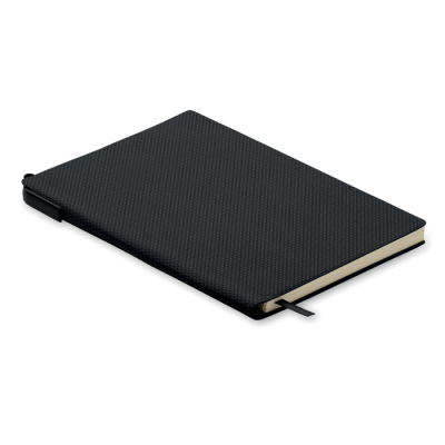 Picture of A5 PU NOTE BOOK with Pen in Black.