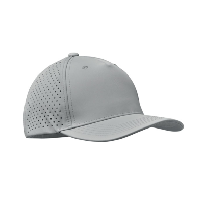 Picture of 5 PANEL BASEBALL CAP 130 GR & M² in Grey.