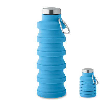 Picture of COLLAPSIBLE BOTTLE 500ML in Blue.