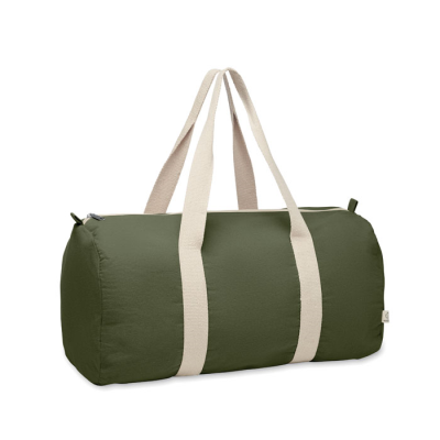 Picture of RECYCLED COTTON SPORTS BAG in Green