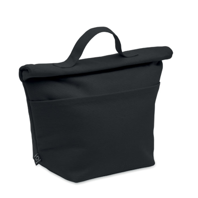 Picture of RECYCLED COTTON COOL BAG in Black.