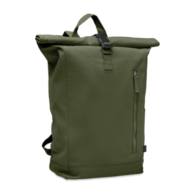 Picture of ROLL TOP BACKPACK RUCKSACK 390 GR & M² in Green