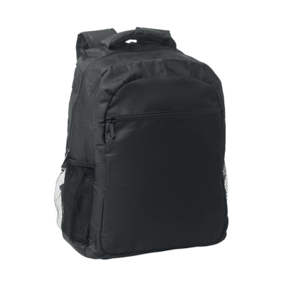 Picture of 600D RPET BACKPACK RUCKSACK TROLLEY in Black.