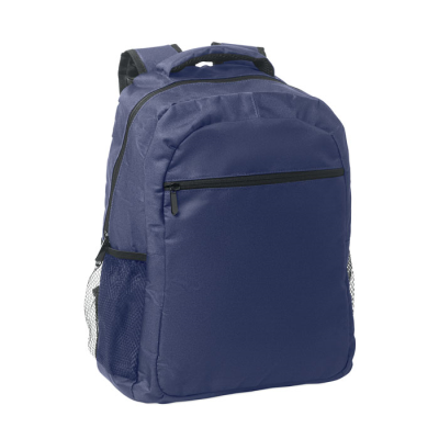 Picture of 600D RPET BACKPACK RUCKSACK TROLLEY in Blue.