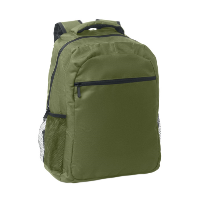 Picture of 600D RPET BACKPACK RUCKSACK TROLLEY in Green