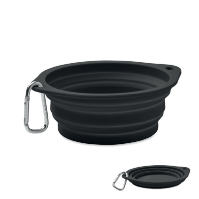 Picture of PORTABLE PET BOWL 350 ML in Black.