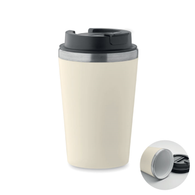 Picture of CERAMIC POTTERY LINING TUMBLER 350 ML in Brown.