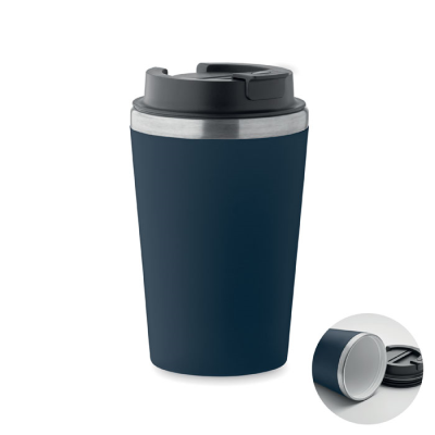 Picture of CERAMIC POTTERY LINING TUMBLER 350 ML in Blue.