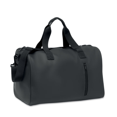 Picture of DUFFLE BAG SOFT PU in Black.