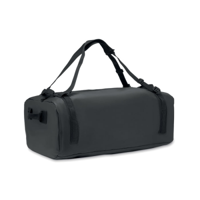 Picture of TRAVEL TARPAULIN DUFFLE BAG in Black.