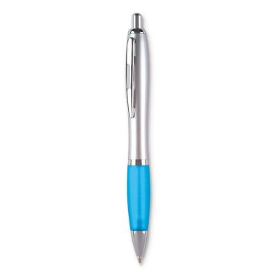 Picture of RIO SATIN BLUE INK BALL PEN in Turquoise.