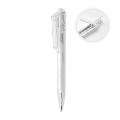 Picture of RPET PUSH BUTTON ROTATING PEN in Transparent