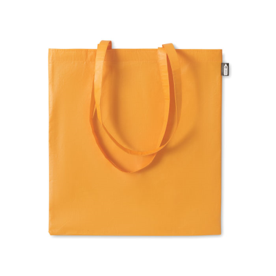 Picture of RPET NON WOVEN SHOPPER TOTE BAG in Orange.