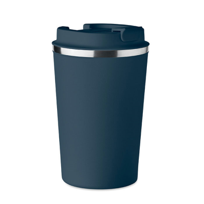 Picture of DOUBLE WALL TUMBLER 350 ML in Blue.