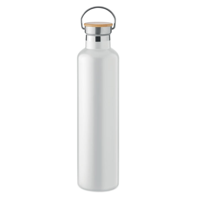 Picture of DOUBLE WALL FLASK 1L in White.