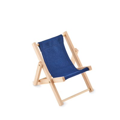 Picture of DECKCHAIR-SHAPED PHONE STAND in Blue.