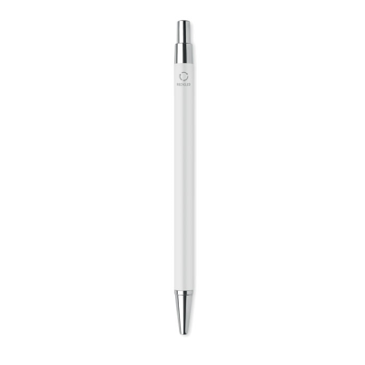 Picture of RECYCLED ALUMINIUM METAL BALL PEN in White