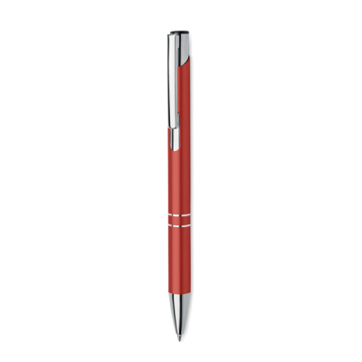 Picture of RECYCLED ALUMINIUM METAL BALL PEN in Red.