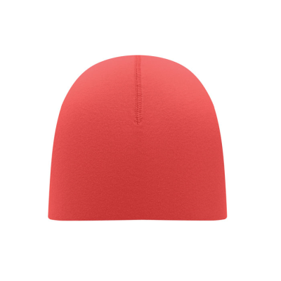 Picture of UNISEX BEANIE in Cotton in Red.