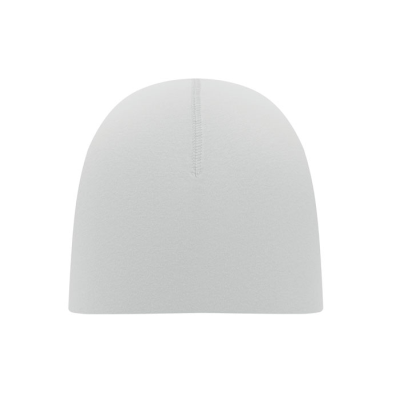 Picture of UNISEX BEANIE in Cotton in White.