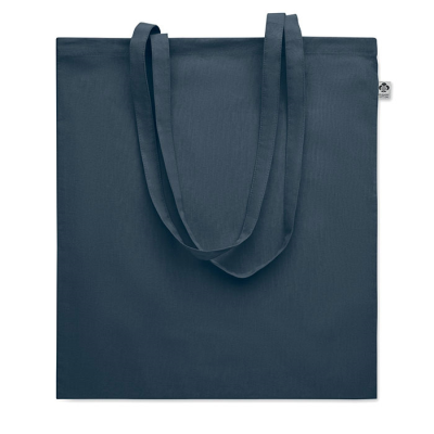 Picture of ORGANIC COTTON SHOPPER TOTE BAG in Blue.