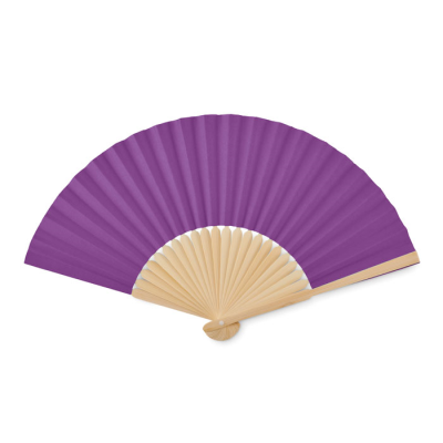 Picture of MANUAL HAND FAN in Purple.